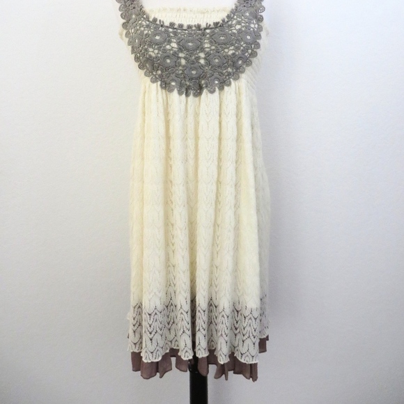 Bib Front Lace Tank Dress - Picture 2 of 7